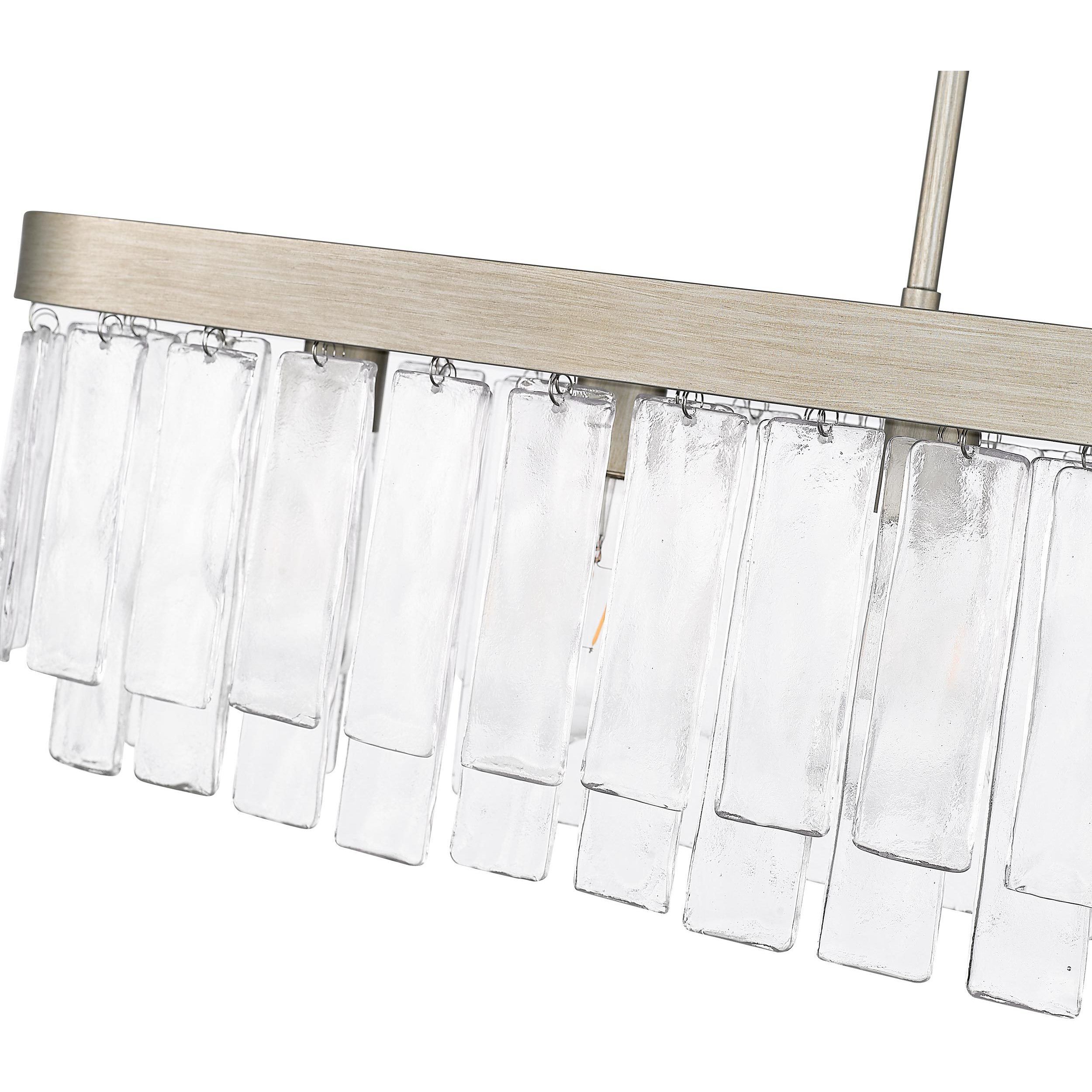 Ciara Island Light Ceiling Light in White Gold