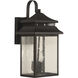 Crossbend 3 Light 20 inch Dark Bronze Gilded Outdoor Wall Mount