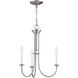 Meadowview 3 Light 18 inch Brushed Nickel Chandelier Ceiling Light