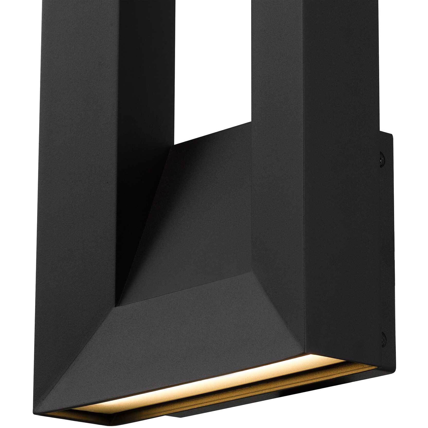 Paletto LED 16 inch Sand Black Outdoor Wall Sconce