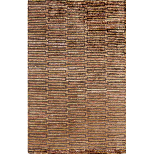 Platinum 132 X 96 inch Camel, Dark Brown, Rust Rug