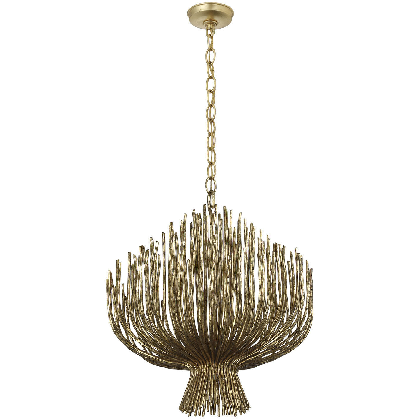 Chapman & Myers Astra LED 23.75 inch Gilded Iron Sculpted Chandelier Ceiling Light