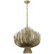 Chapman & Myers Astra LED 23.75 inch Gilded Iron Sculpted Chandelier Ceiling Light
