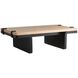 Europa 56 X 17 inch Natural and Ebony and Blackened Bronze Coffee Table