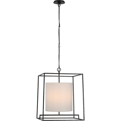 Ian K. Fowler Taine LED 18 inch Aged Iron Lantern Pendant Ceiling Light, Medium