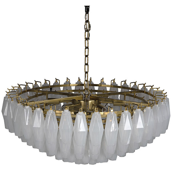 Ludmilla 9 Light 31 inch Antique Brass Chandelier Ceiling Light