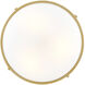 Gus 3 Light 14.5 inch Gold Semi-Flush Mount Ceiling Light, Medium