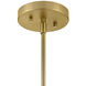 Birdie LED 30 inch Lacquered Brass with Matte White accents Chandelier Ceiling Light