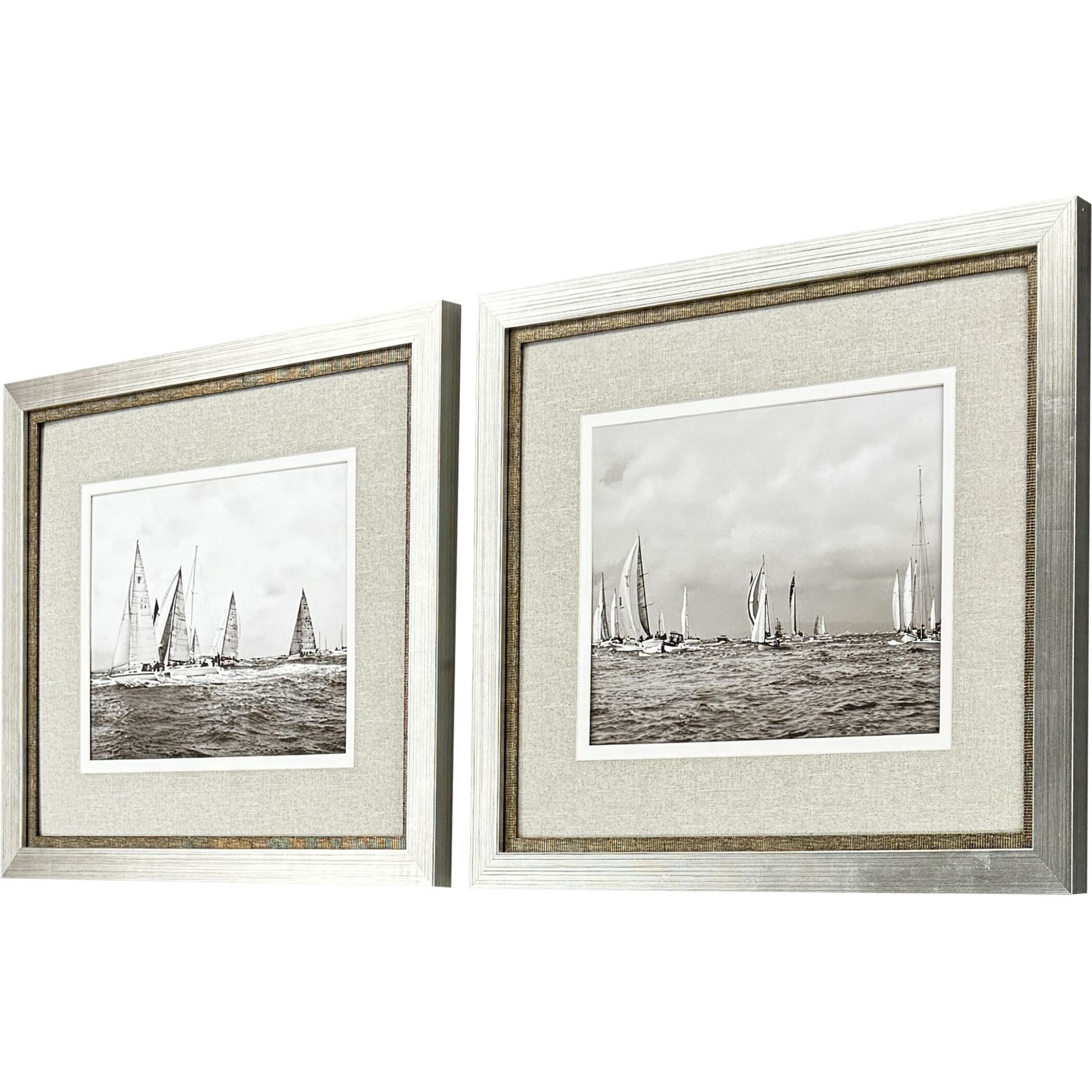 Regatta Brown and Gray and Sepia Framed Art