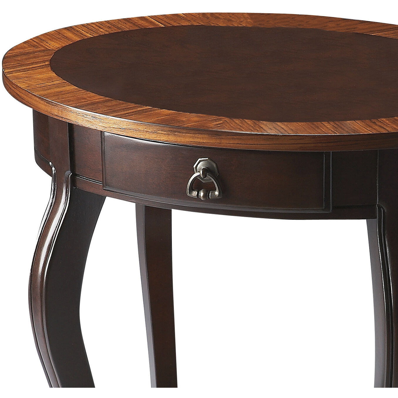 Masterpiece Jeanette  26 X 24 inch Cherry Nouveau Accent Table, Oval