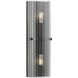 Seville 2 Light 3 inch Matte Black ADA Wall Sconce Wall Light, Design Series