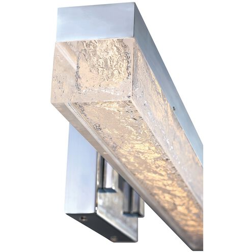 Ice Age 1 Light 24 inch Chrome Vanity Light Wall Light