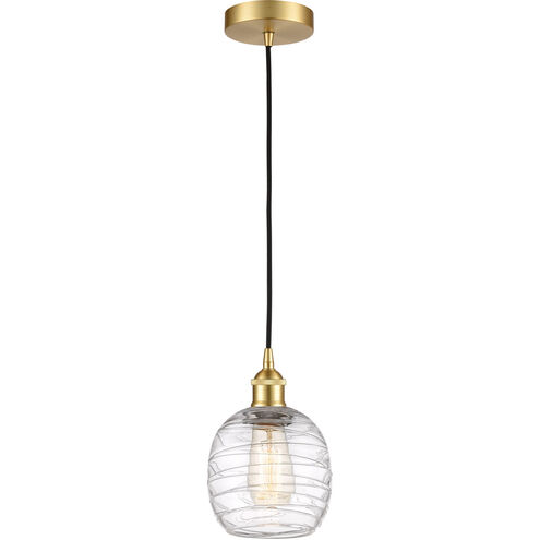 Edison Belfast LED 6 inch Satin Gold Mini Pendant Ceiling Light