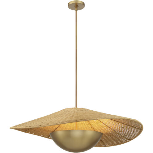Nestor 3 Light 36 inch Legacy Brass Pendant Ceiling Light