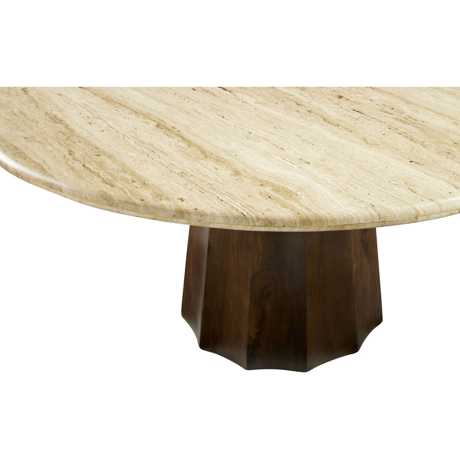 Linus 60 X 60 inch Wheat / Dark Brown Dining Table