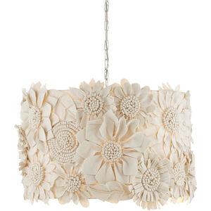 Clotilde 1 Light 19 inch Cream and White Pendant Ceiling Light