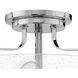 Harper 3 Light 18 inch Chrome Indoor Semi-Flush Mount Ceiling Light in Clear Seedy