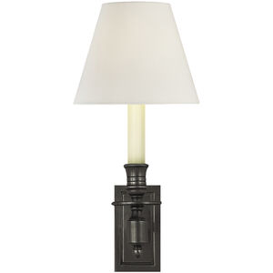 Studio VC French Library3 1 Light 6 inch Bronze Single Sconce Wall Light in Linen 2 