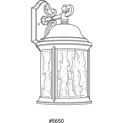 Ashmore 3 Light 17 inch Textured Black Outdoor Wall Lantern