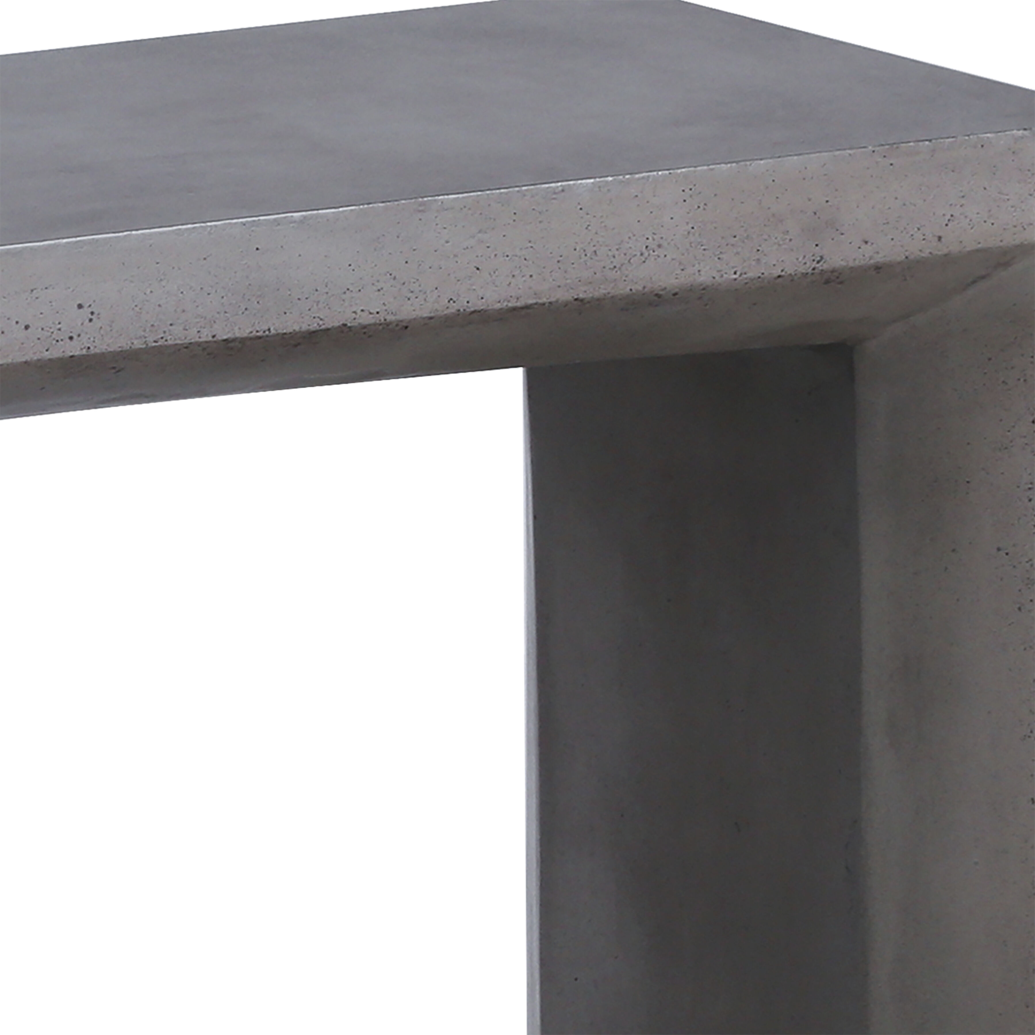 Chamfer 55.25 X 15.75 inch Polished Concrete Console Table