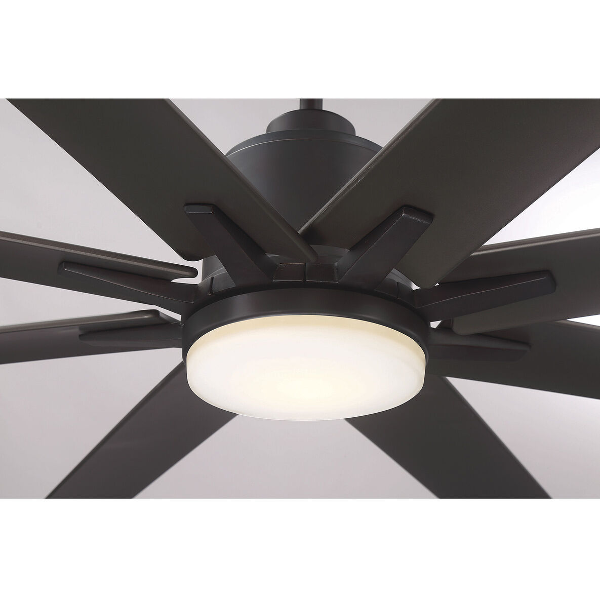 Modern 72 inch Oil Rubbed Bronze with Silver Blades Outdoor Ceiling Fan