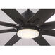 Modern 72 inch Oil Rubbed Bronze with Silver Blades Outdoor Ceiling Fan