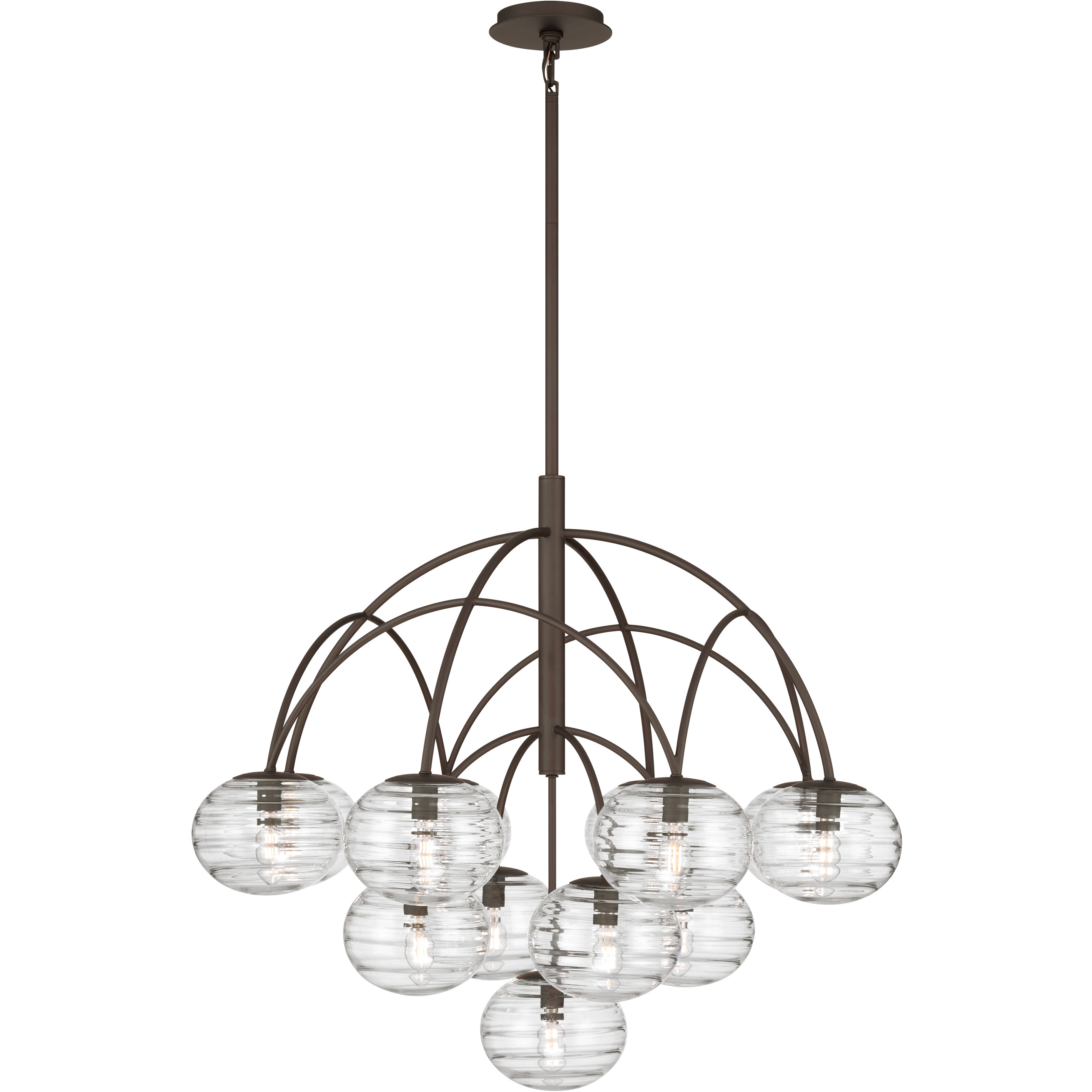 Lenora 13 Light 34.25 inch Dark Bronze Chandelier Ceiling Light
