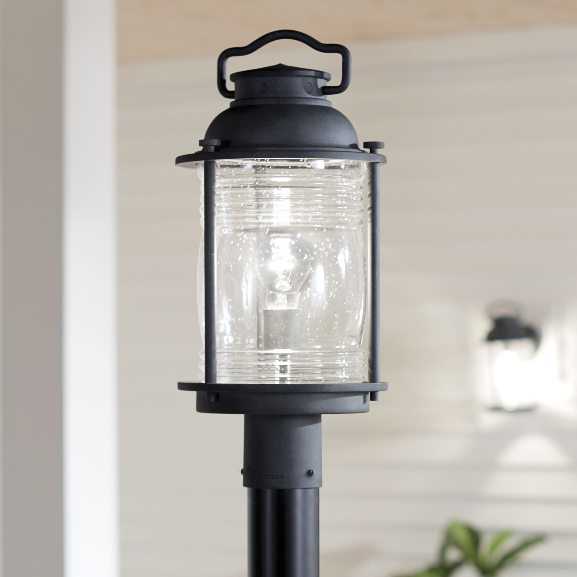 Ashland Bay 1 Light 19 inch Weathered Zinc Outdoor Post Lantern