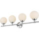 Ansley 4 Light 33 inch Chrome Bath Sconce Wall Light