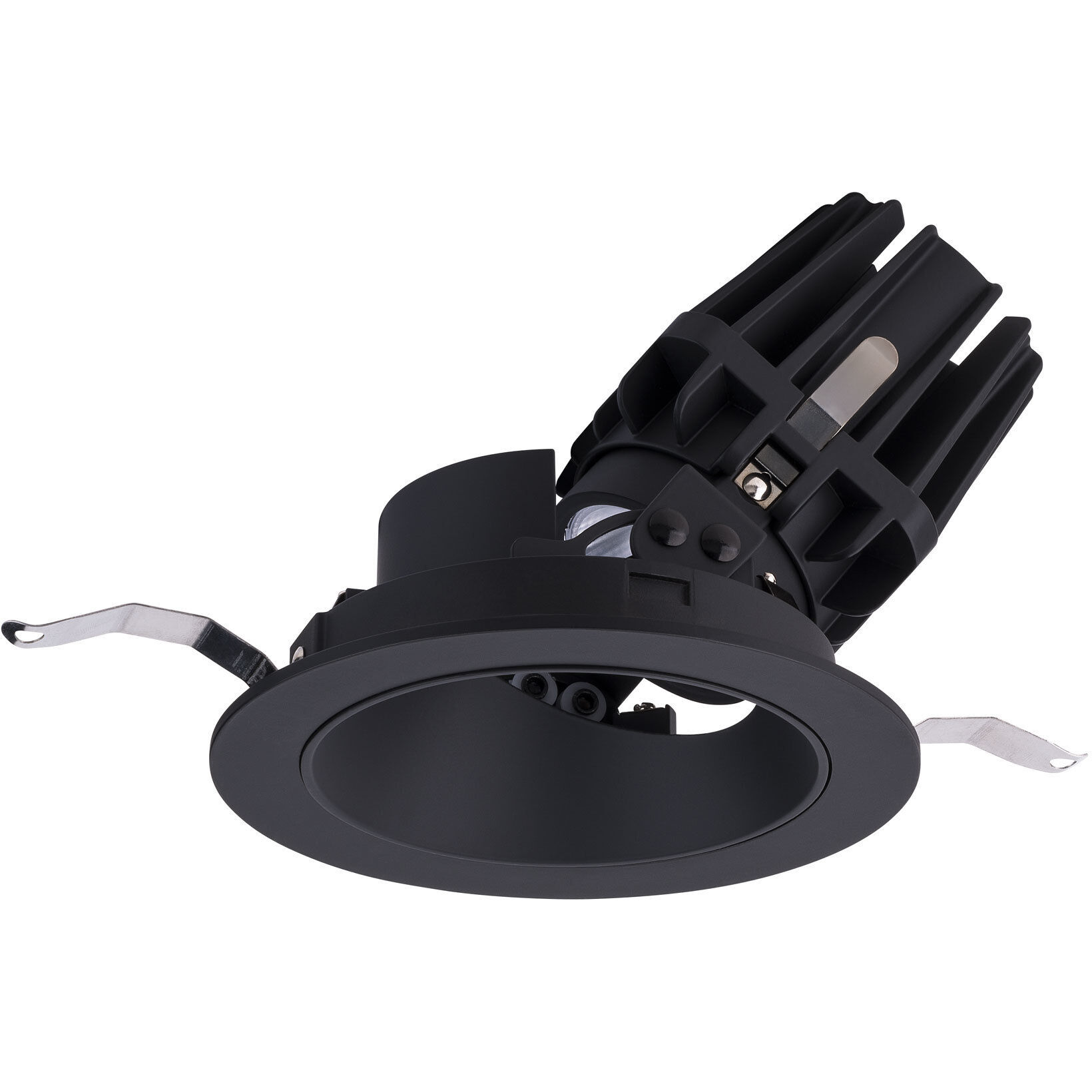 FQ Integrated LED Black Recessed Trim in 1800-3000K, 4" LED