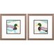 Animals Collection Green Framed Art