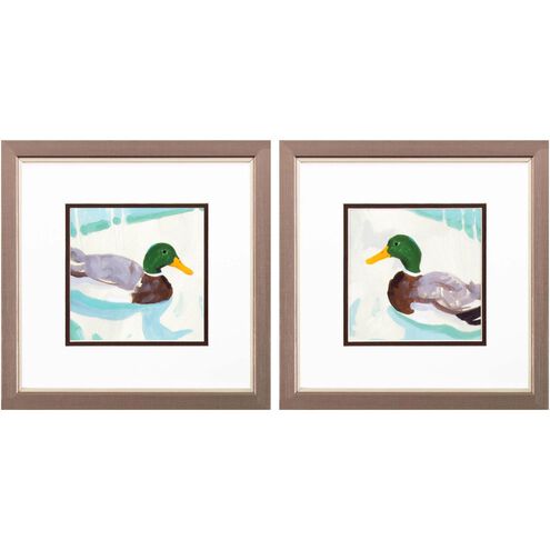 Animals Collection Green Framed Art