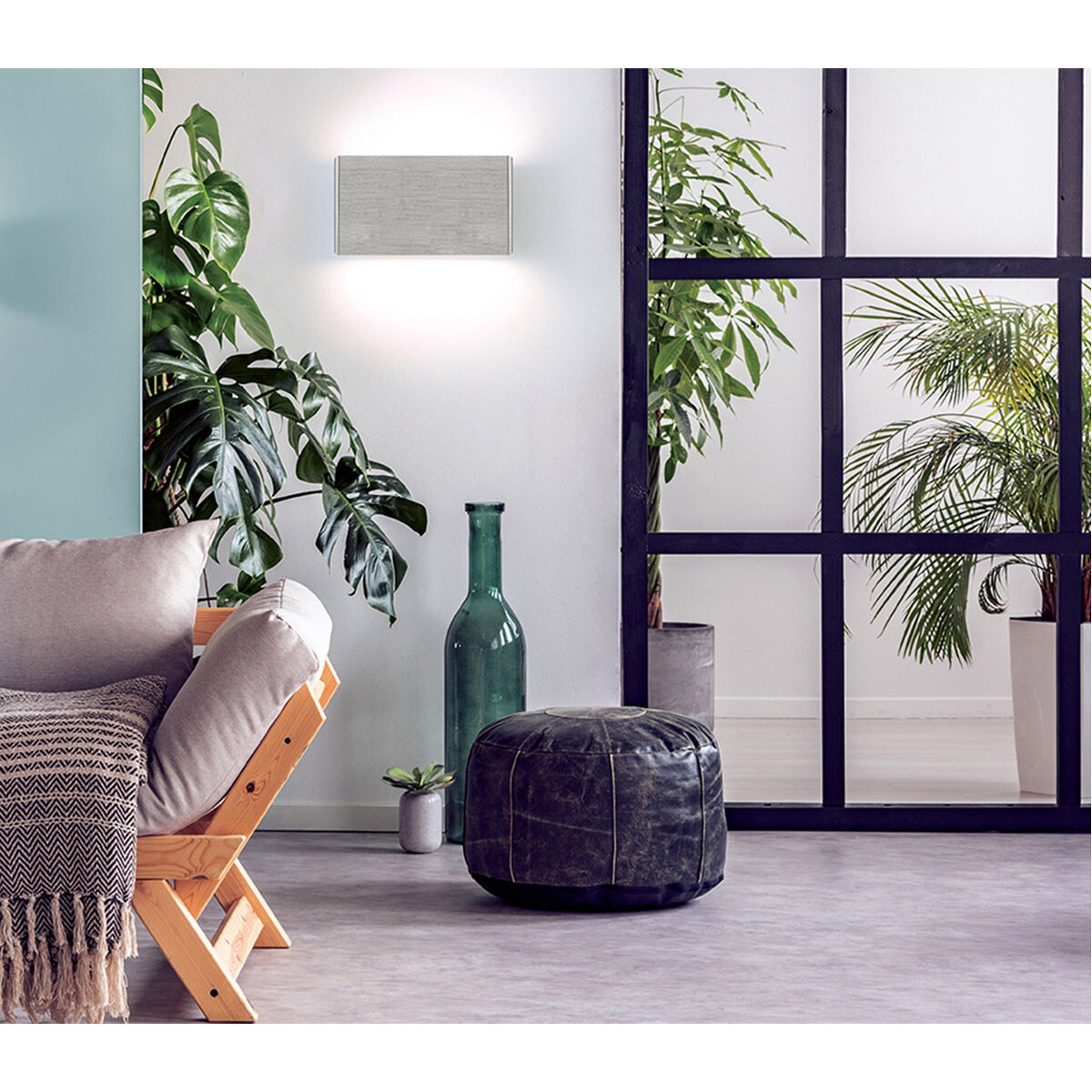 Nikita 1 Light 8.86 inch Matte Nickel ADA Wall Light