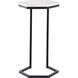 Laney 21 X 12 inch Black and White Accent Table