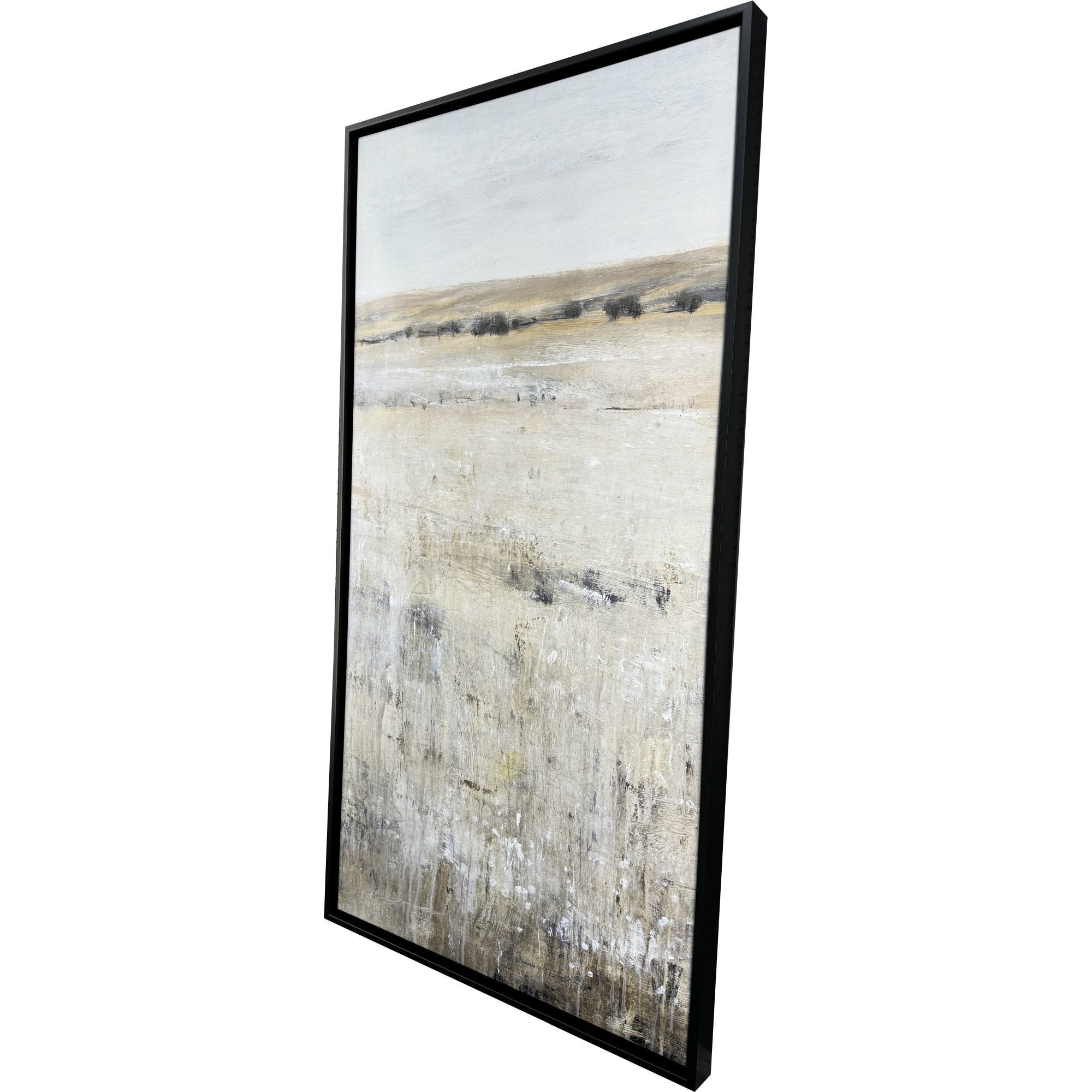 Wild Pasture Gray and Beige and Blue and Multi Canvas