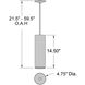 Pilson LED 4.5 inch Satin Pendant Ceiling Light