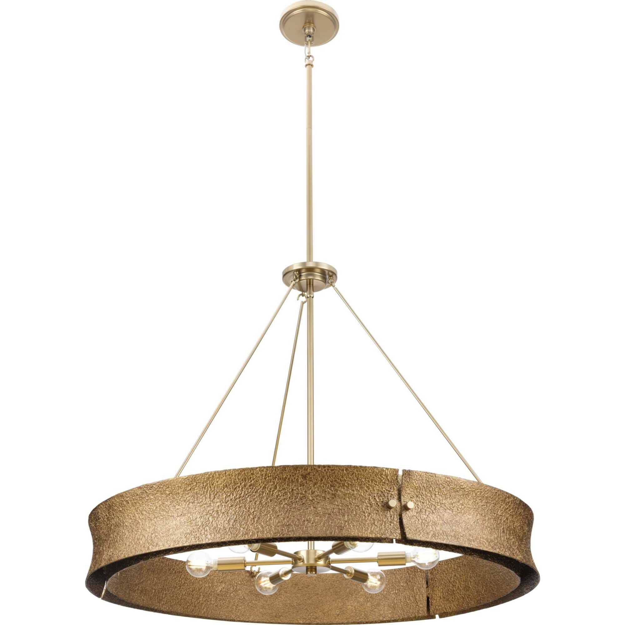 Lusail 6 Light 32 inch Soft Gold Chandelier Ceiling Light, Design Series