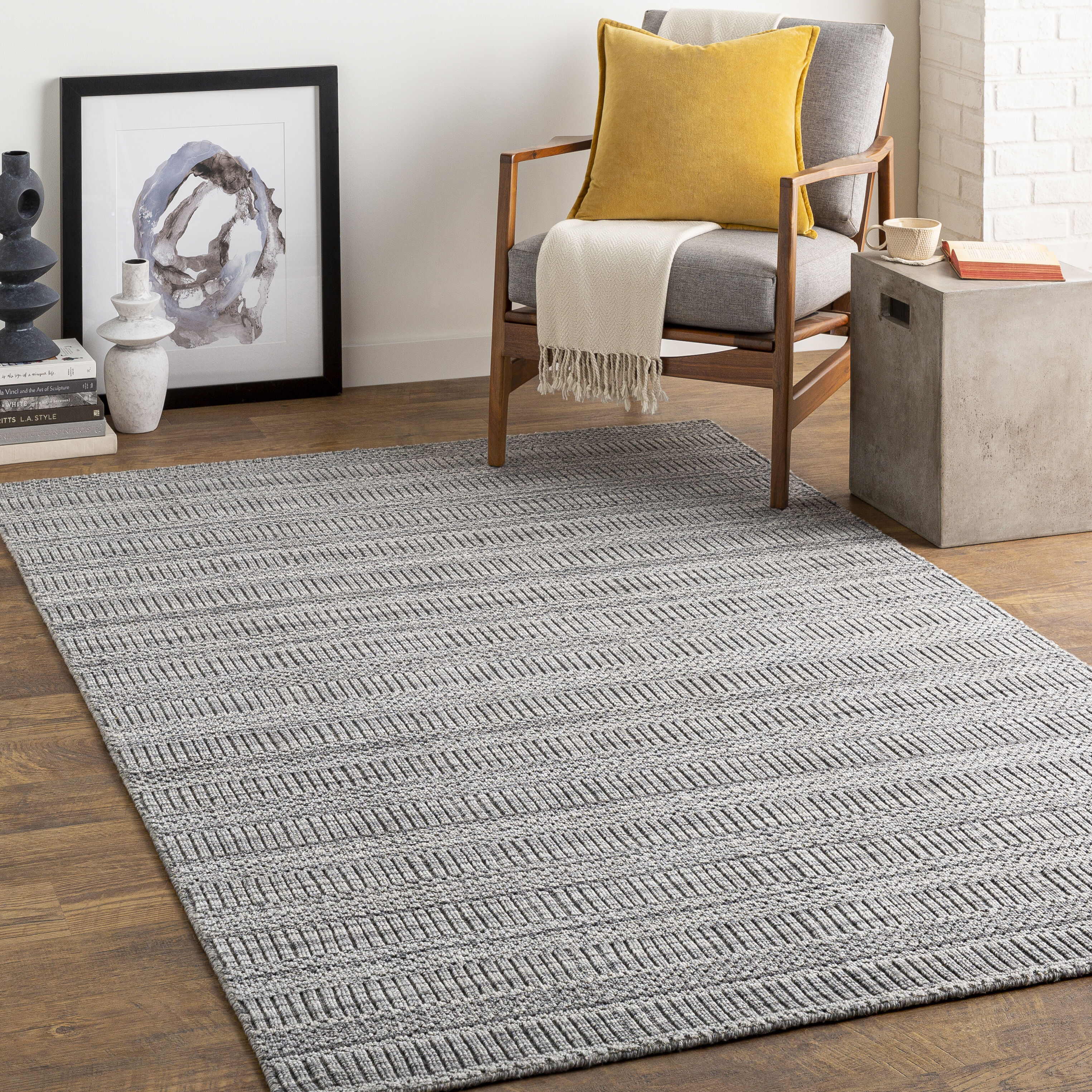 Hickory 180 X 144 inch Grey Rug, Rectangle