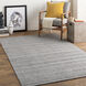 Hickory 36 X 24 inch Grey Rug, Rectangle