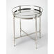 Crosby Metal & Mirror 24 X 19 inch Butler Loft Accent Table