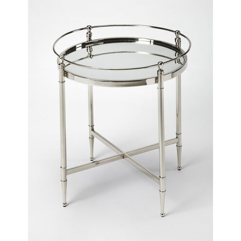 Crosby Metal & Mirror 24 X 19 inch Butler Loft Accent Table