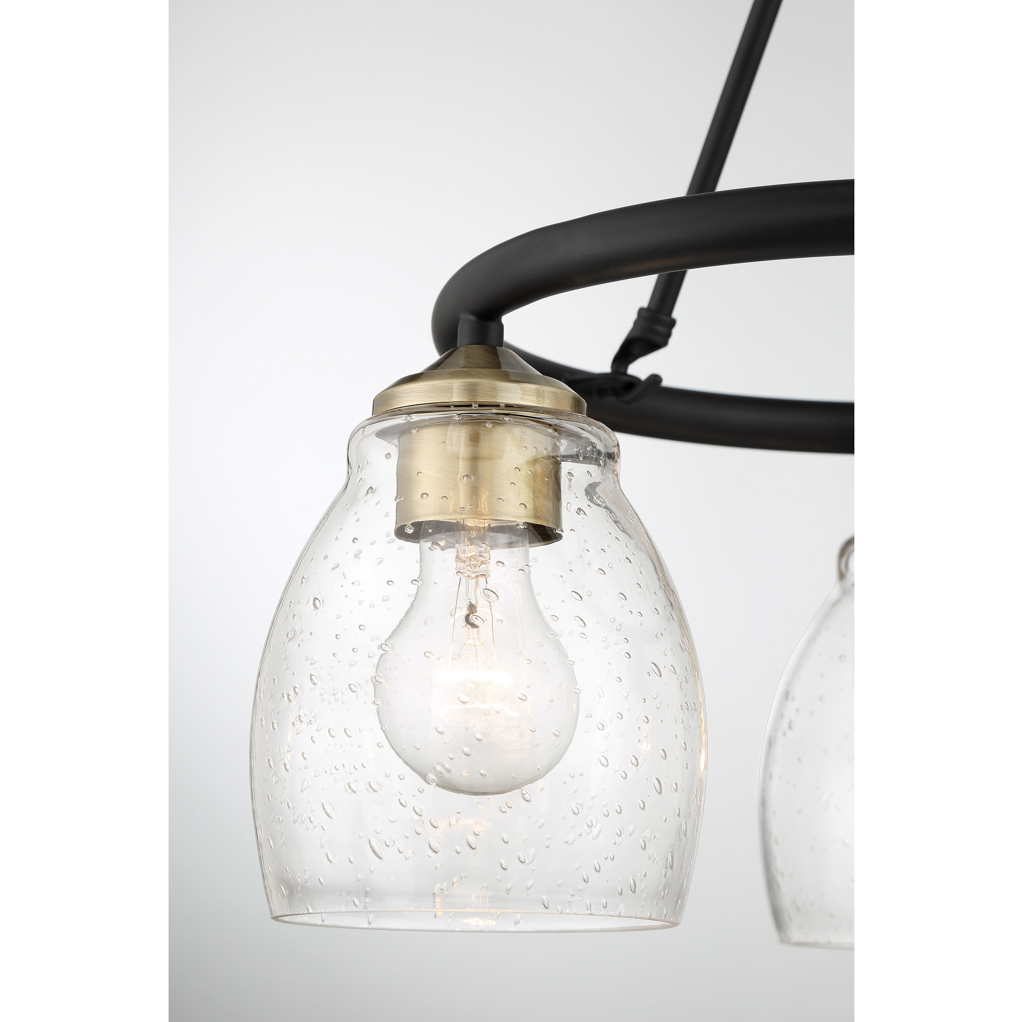 Winsley 5 Light 24 inch Coal And Stained Brass Chandelier Ceiling Light in Coal/Stained Brass