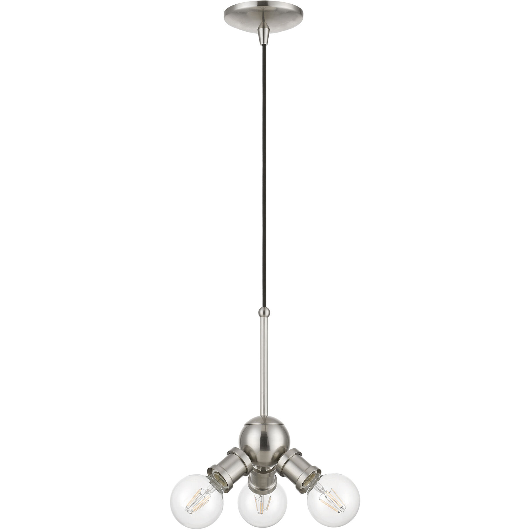 Lansdale 3 Light 7 inch Brushed Nickel Pendant Ceiling Light