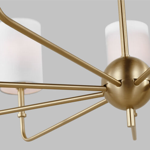 Foxdale 9 Light 36 inch Satin Brass Chandelier Ceiling Light