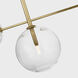 AERIN Linnea LED 56.5 inch Hand-Rubbed Antique Brass Chandelier Ceiling Light