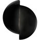 Ambiance LED 9 inch Gloss Black with Matte White ADA Wall Sconce Wall Light, Offset