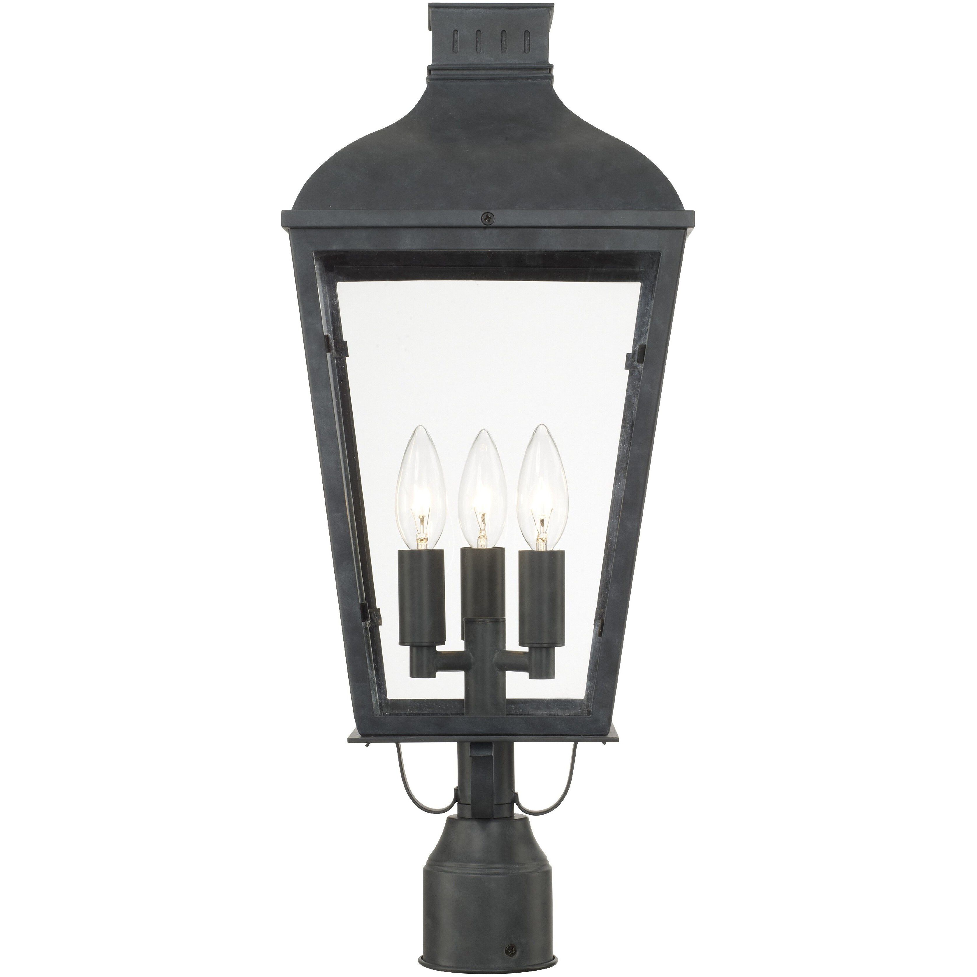 Dumont 3 Light 23 inch Graphite Outdoor Post