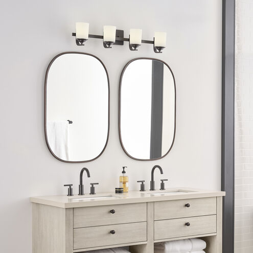 Kemal 4 Light 34 inch Bronze Wall Bath Fixture Wall Light