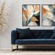 Abstract Collection Brushed Silver Floater Frame Canvas