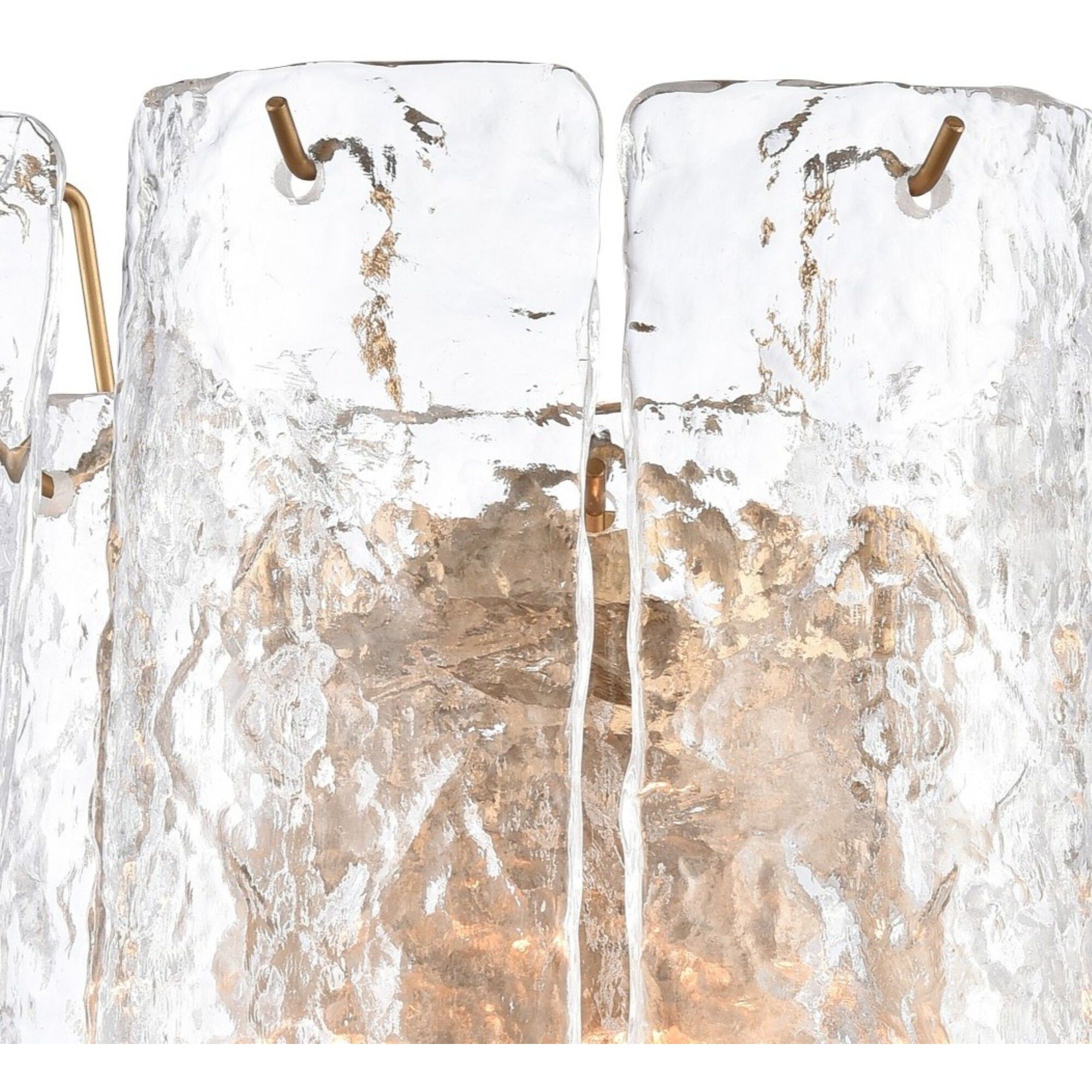 Fire and Ice Sconce Wall Light in Clear Glass